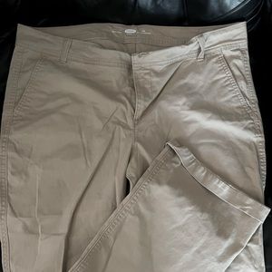 Khaki bootcut pants